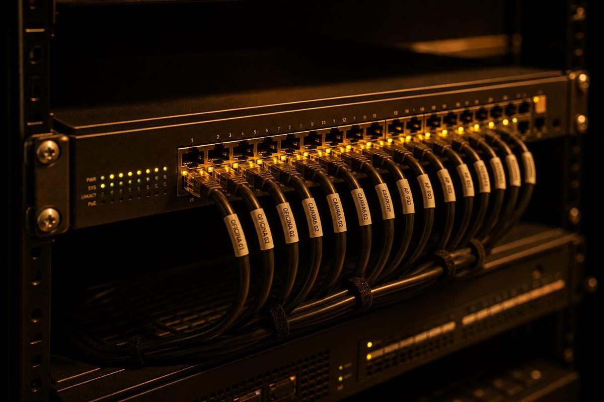 Rack y switch de red